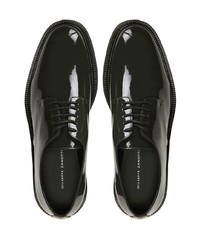 Chaussures derby en cuir noires Giuseppe Zanotti