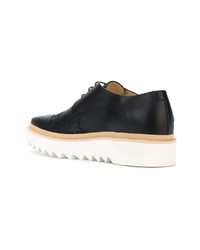 Chaussures derby en cuir noires Stella McCartney