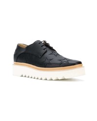 Chaussures derby en cuir noires Stella McCartney