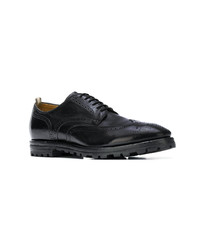 Chaussures derby en cuir noires Officine Creative