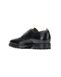 Chaussures derby en cuir noires Officine Creative