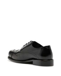 Chaussures derby en cuir noires Stefan Cooke