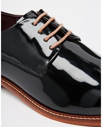 Chaussures derby en cuir noires Ted Baker