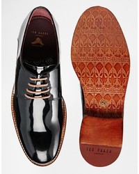 Chaussures derby en cuir noires Ted Baker