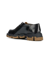 Chaussures derby en cuir noires Lanvin