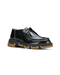 Chaussures derby en cuir noires Lanvin