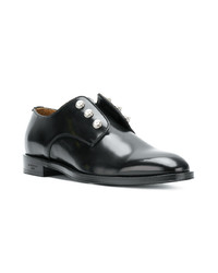 Chaussures derby en cuir noires Givenchy