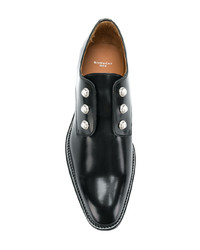 Chaussures derby en cuir noires Givenchy