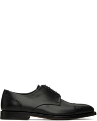 Chaussures derby en cuir noires Ferragamo