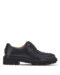 Chaussures derby en cuir noires Ferragamo