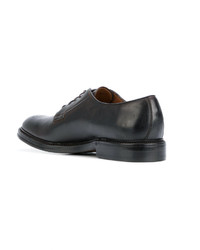 Chaussures derby en cuir noires Silvano Sassetti