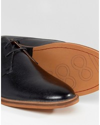 Chaussures derby en cuir noires Frank Wright