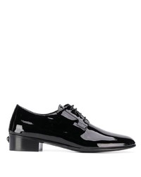 Chaussures derby en cuir noires Giuseppe Zanotti