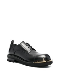 Chaussures derby en cuir noires Roberto Cavalli