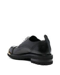 Chaussures derby en cuir noires Roberto Cavalli