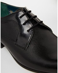 Chaussures derby en cuir noires Ted Baker