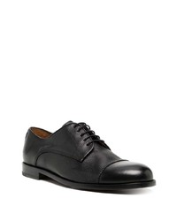 Chaussures derby en cuir noires a. testoni