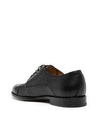 Chaussures derby en cuir noires a. testoni