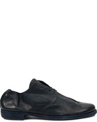 Chaussures derby en cuir noires Guidi