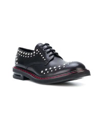 Chaussures derby en cuir noires Alexander McQueen