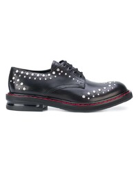 Chaussures derby en cuir noires Alexander McQueen