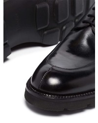 Chaussures derby en cuir noires John Lobb