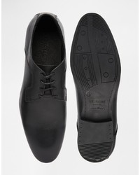 Chaussures derby en cuir noires Selected