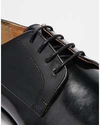 Chaussures derby en cuir noires Ben Sherman