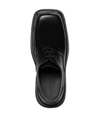 Chaussures derby en cuir noires Balenciaga