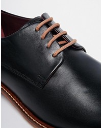 Chaussures derby en cuir noires Ted Baker