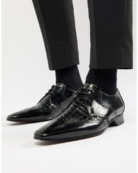 Chaussures derby en cuir noires Jeffery West