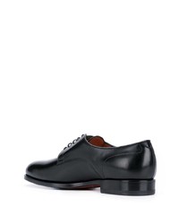 Chaussures derby en cuir noires Santoni