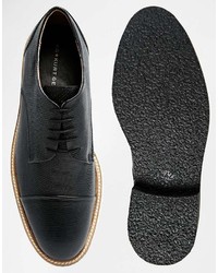 Chaussures derby en cuir noires Kurt Geiger