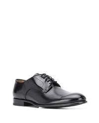 Chaussures derby en cuir noires Dell'oglio