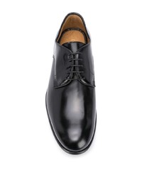 Chaussures derby en cuir noires Dell'oglio