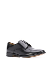 Chaussures derby en cuir noires Dell'oglio