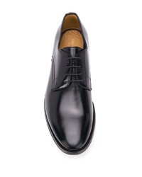 Chaussures derby en cuir noires Dell'oglio