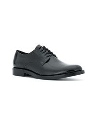 Chaussures derby en cuir noires Pierre Balmain
