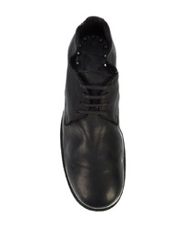 Chaussures derby en cuir noires Guidi