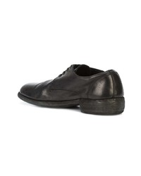 Chaussures derby en cuir noires Guidi