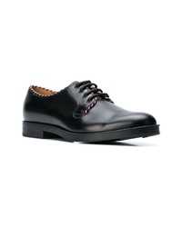 Chaussures derby en cuir noires Gucci