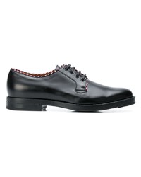 Chaussures derby en cuir noires Gucci