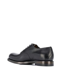 Chaussures derby en cuir noires Silvano Sassetti