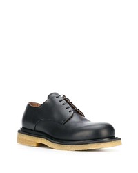 Chaussures derby en cuir noires Bottega Veneta