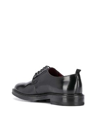 Chaussures derby en cuir noires Corneliani