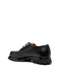 Chaussures derby en cuir noires Jil Sander