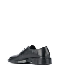 Chaussures derby en cuir noires Jil Sander