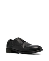 Chaussures derby en cuir noires Guidi