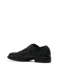 Chaussures derby en cuir noires Guidi