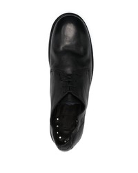 Chaussures derby en cuir noires Guidi